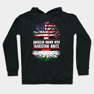 American Grown with Tajikistani Roots USA Flag Hoodie